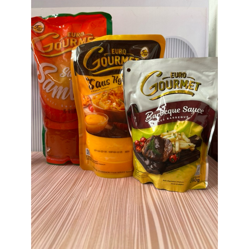 

euroGourmet saus sambal,saus keju&saus bbq