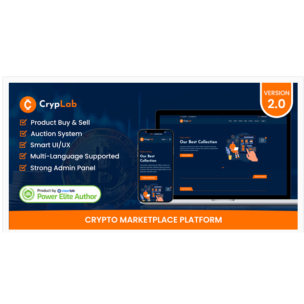 cd aplikasi web php laravel marketplace kripto - CrypLab - Crypto Marketplace Platform - source code