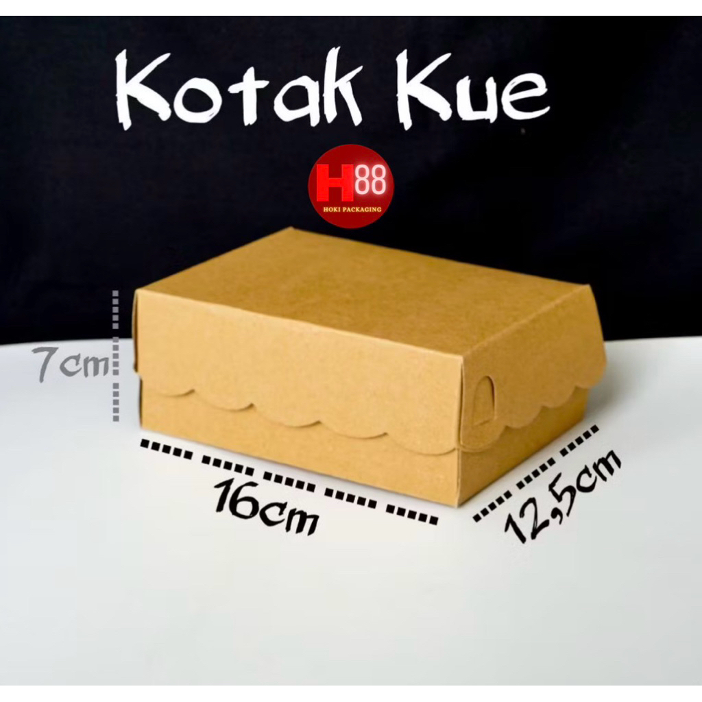 

(isi 10) Kotak Kue 16x12,5x7cm / Kotak Kue Mini 10x10x5cm / Kotak Nasi Kecil / Kotak Kraft Coklat / Dus Kue Tebal 300gr