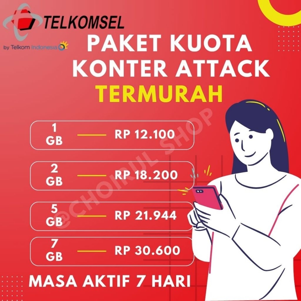 Paket Data Telkomsel 7 Hari / Kuota Data Telkomsel