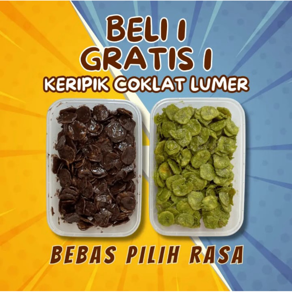 

BELI 1 GRATIS 1 KRIPIK pisang coklat lumer kemasan 100gram KRIPIK pisang terlaris