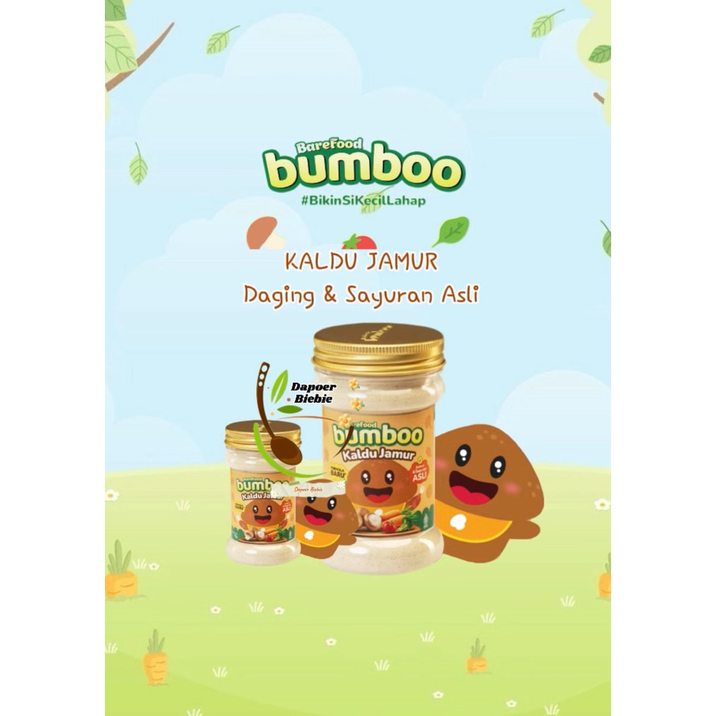 

BareFood Bumboo Kaldu Jamur asli jamur Mpasi bayi dan anak Non MSG