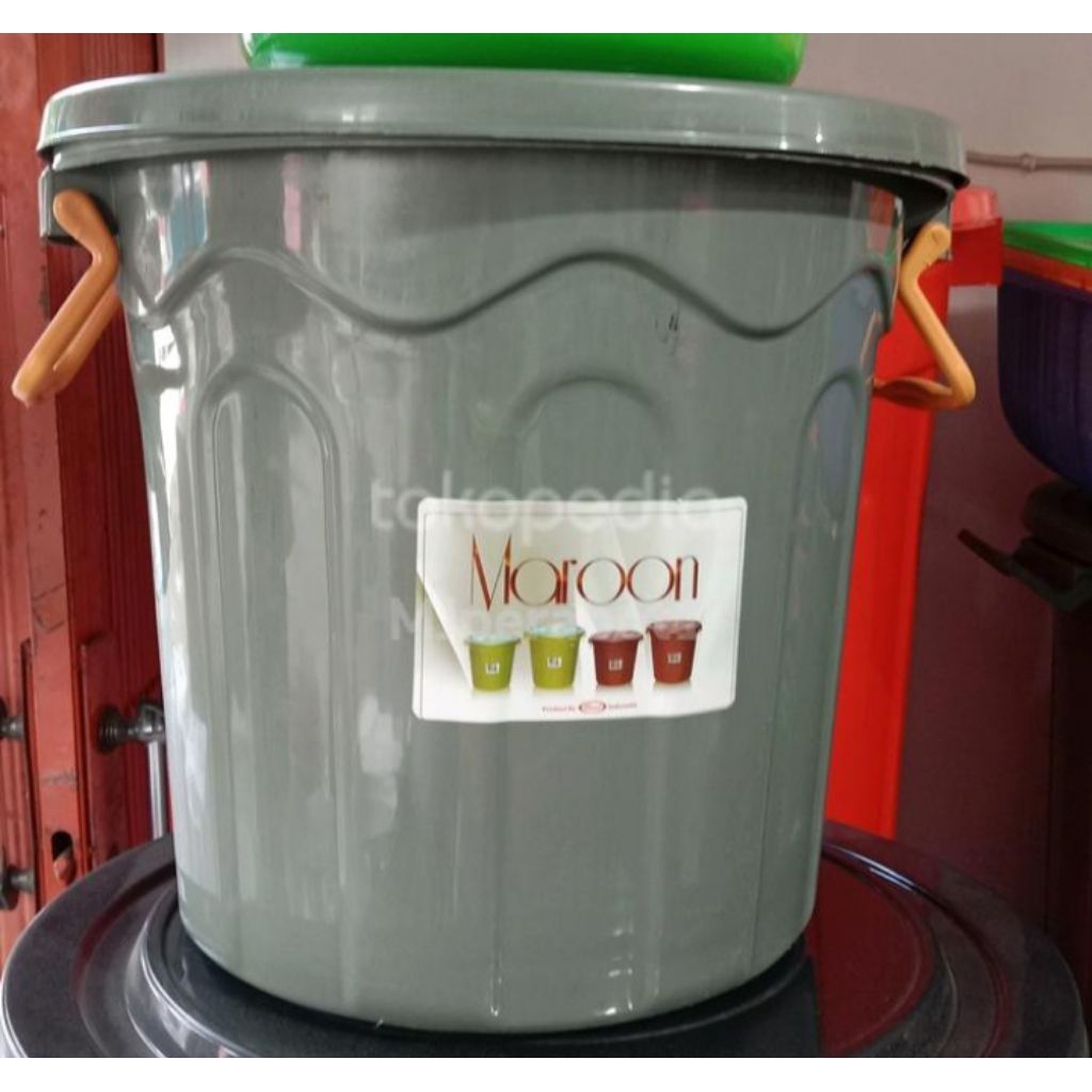 MAROON Ember Plastik 40 Liter Tutup