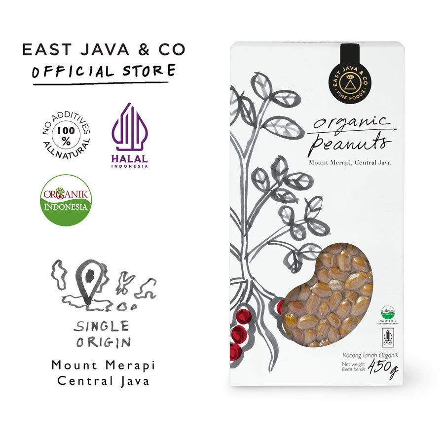 

East Java & Co Organic Peanuts - 450g (Kacang Tanah Organik)