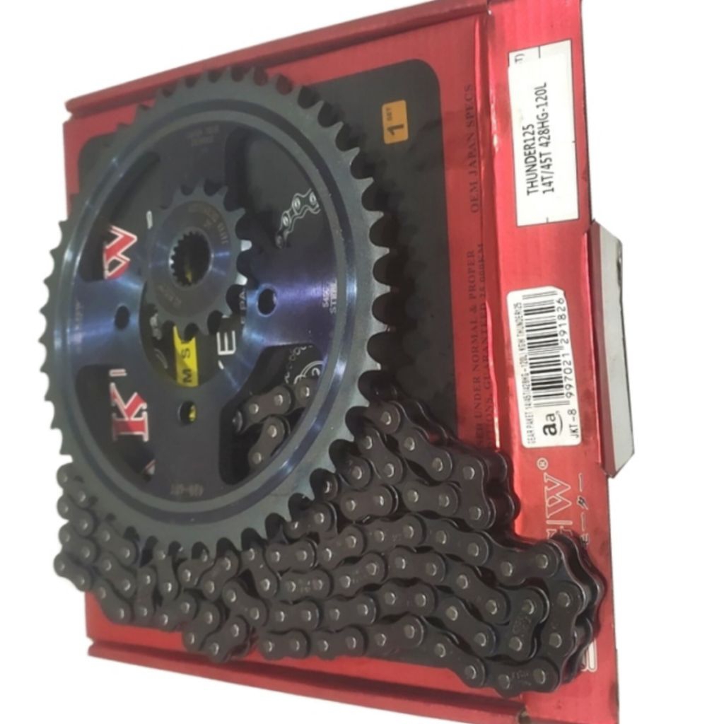 PAKET GEAR SET THUNDER 125/GEAR PAKET THUNDER 125/CHAIN KIT THUNDER 125/GIGI TARIK THUNDER 125