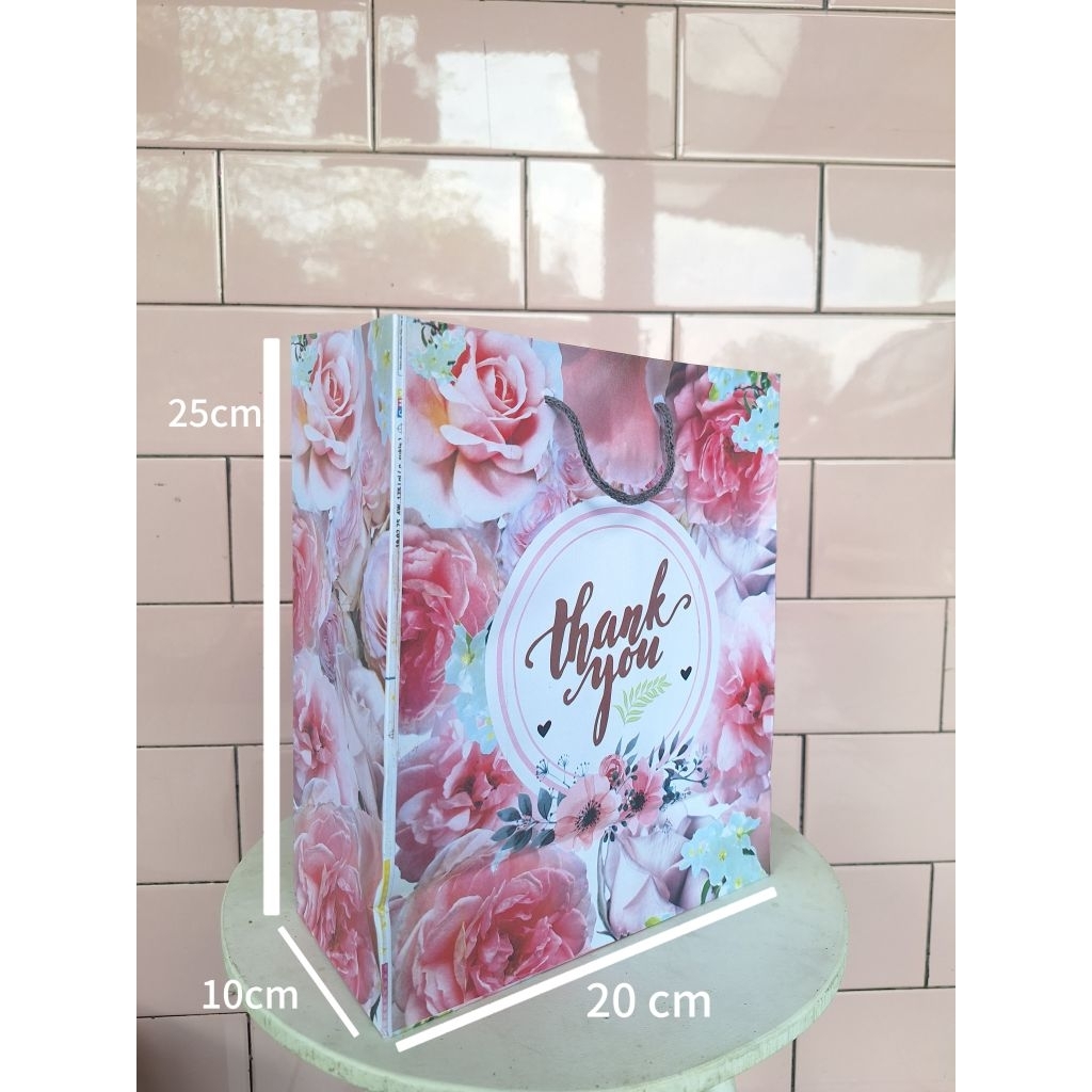 

isi 12pcs) paperbag/tas hajatan motif 20x25x10 tempat mangkok sm minuman