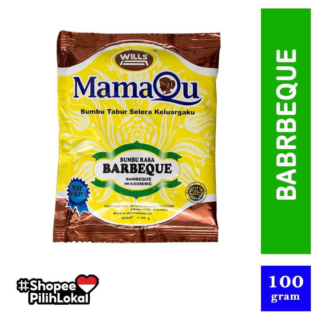 

Wills MamaOu Bumbu Barberque Manis Barberque Seasoning 100 gram
