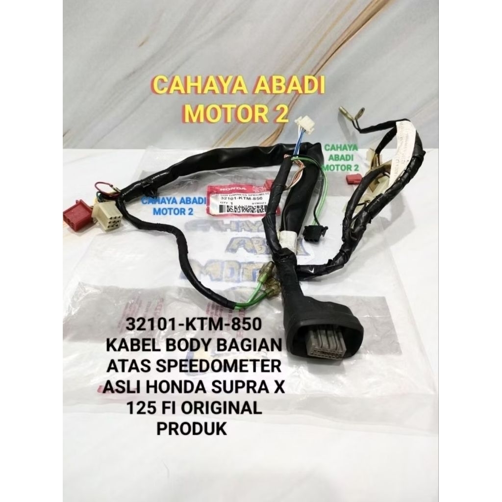 KABEL BODY BODI BAGIAN ATAS SPEEDOMETER SPIDOMETER KILOMETER  32101-KTM-850 ASLI HONDA SUPRA X 125 F