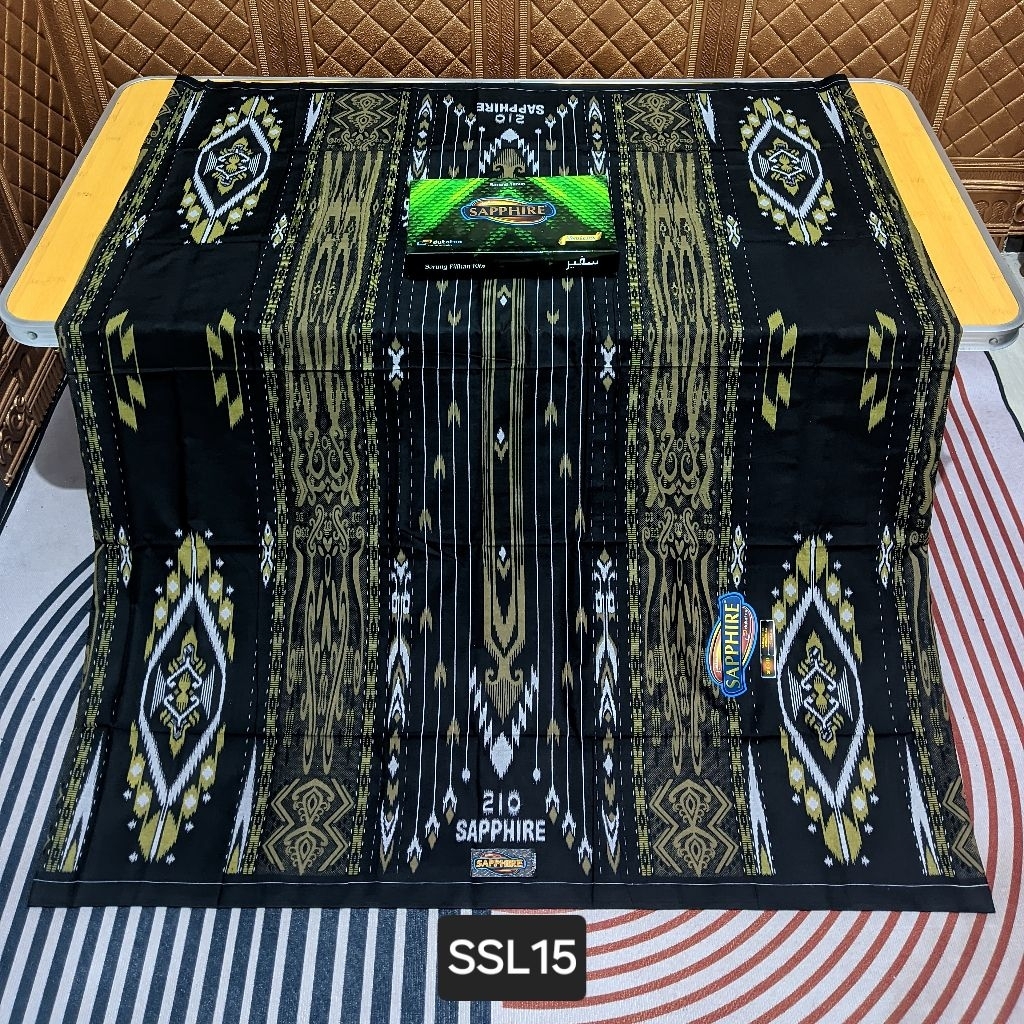 sarung SAPPHIRE SPK SSL HITAM MOTIF BHS
