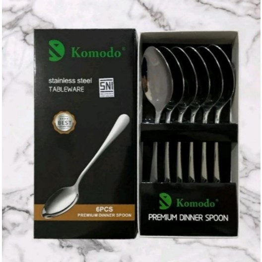 KOMODO SENDOK GARPU MAKAN HOTEL PREMIUM  STAINLESS STEEL / SENDOK HOTEL SNI