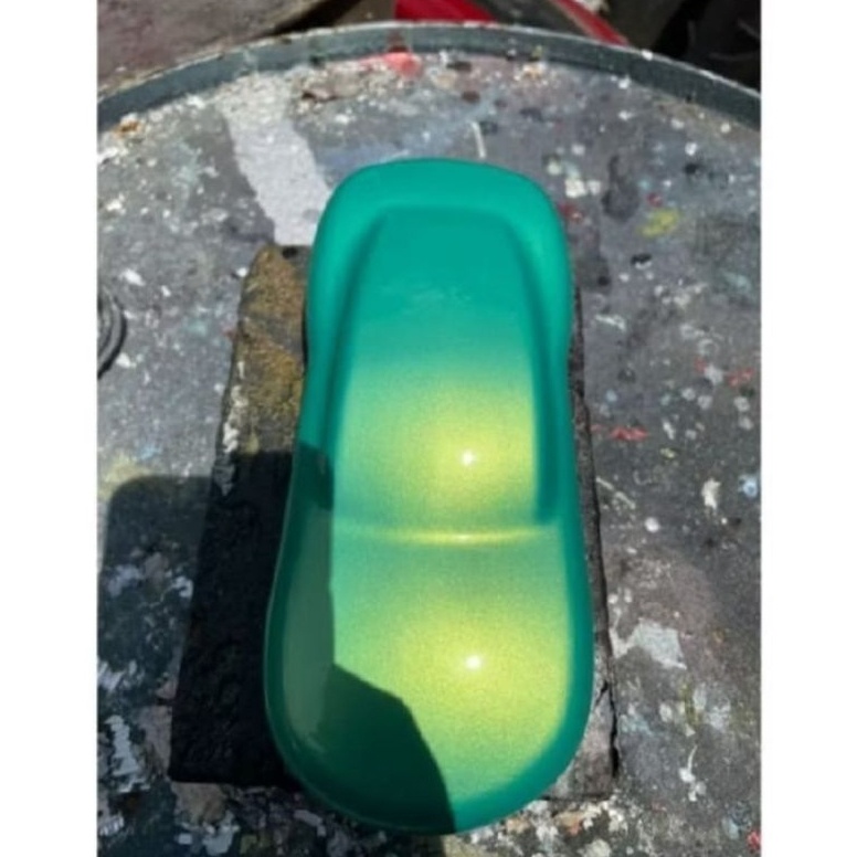 KODE J57U Cat Hijau MetalikCat Hijau Alien GreenCat Hijau Metalik PU