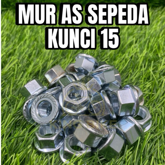 MUR AS SEPEDA/MUR AS RODA SEPEDA BELAKANG KUNCI 15 TAIWAN