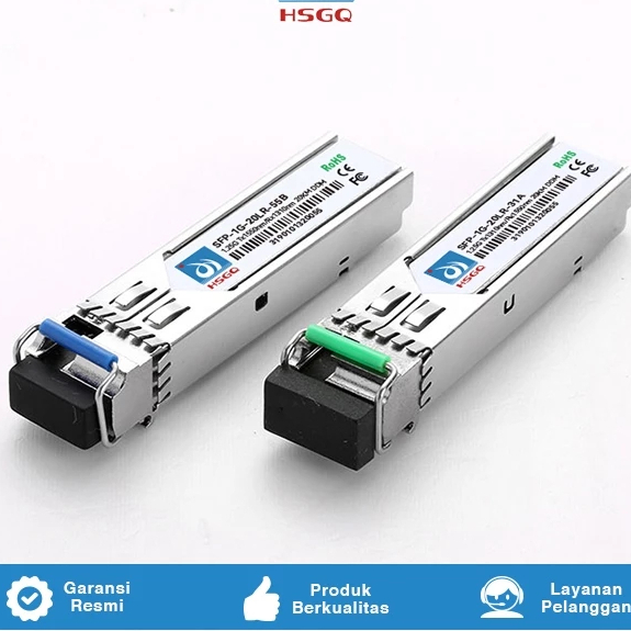 HSGQ SFP-1G-20LR-31A dan 55B 1,25G Bidi LC DDM 20KM SEPASANG