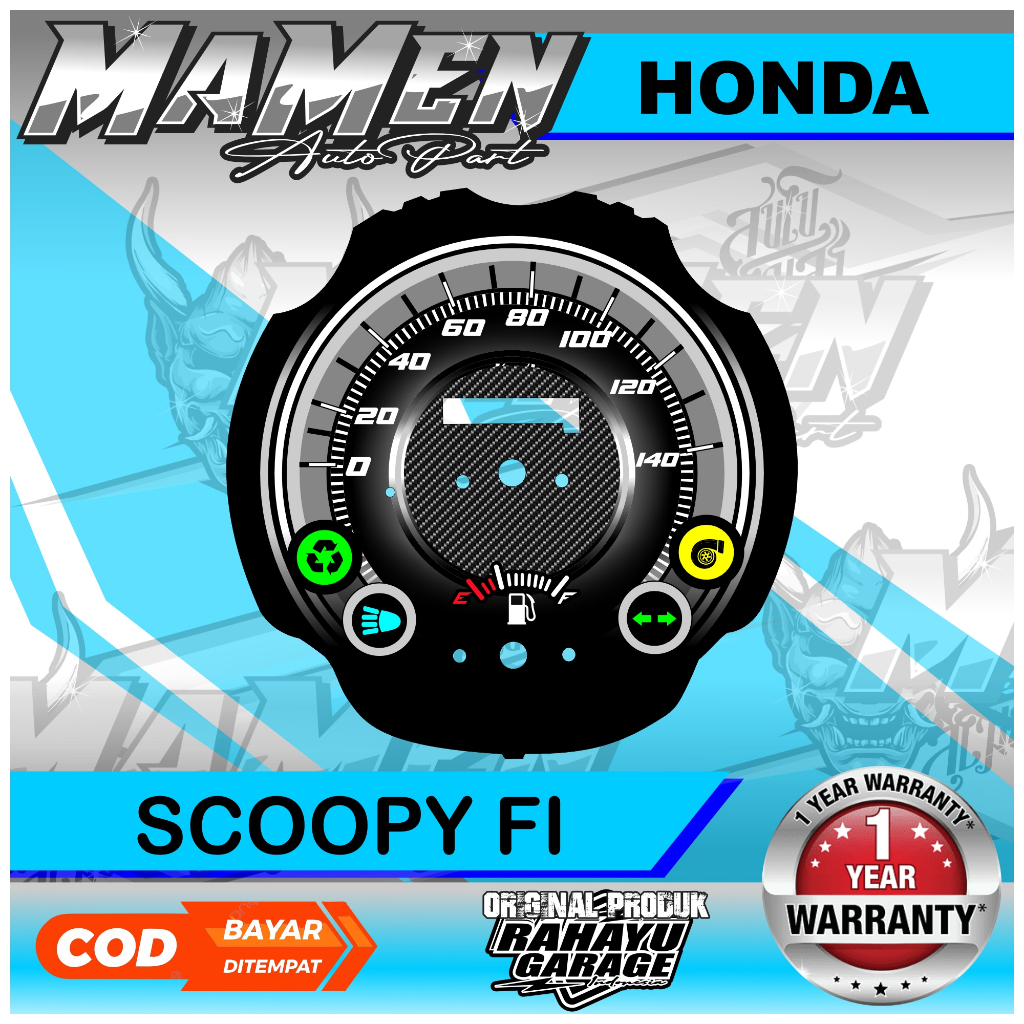 PAPN SPEEDOMETER CUSTOM HONDA SCOOPY FI