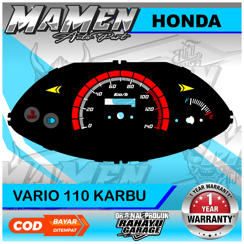 PAPAN SPEEDOMETER CUSTOM HONDA VARIO 110 KARBU