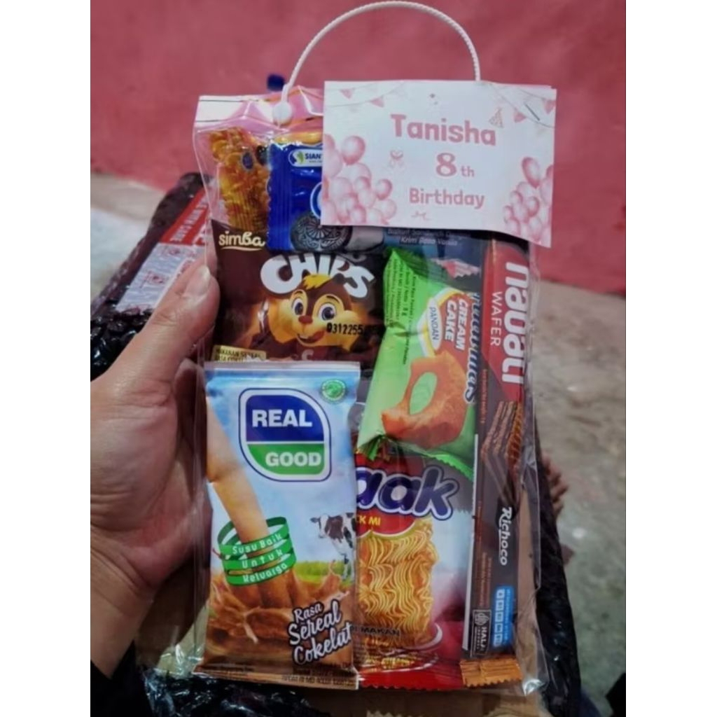 

Termurah Snack Paket Ulang Tahun Anak Hampers Ultah Bingkisan Snack Paket Hemat