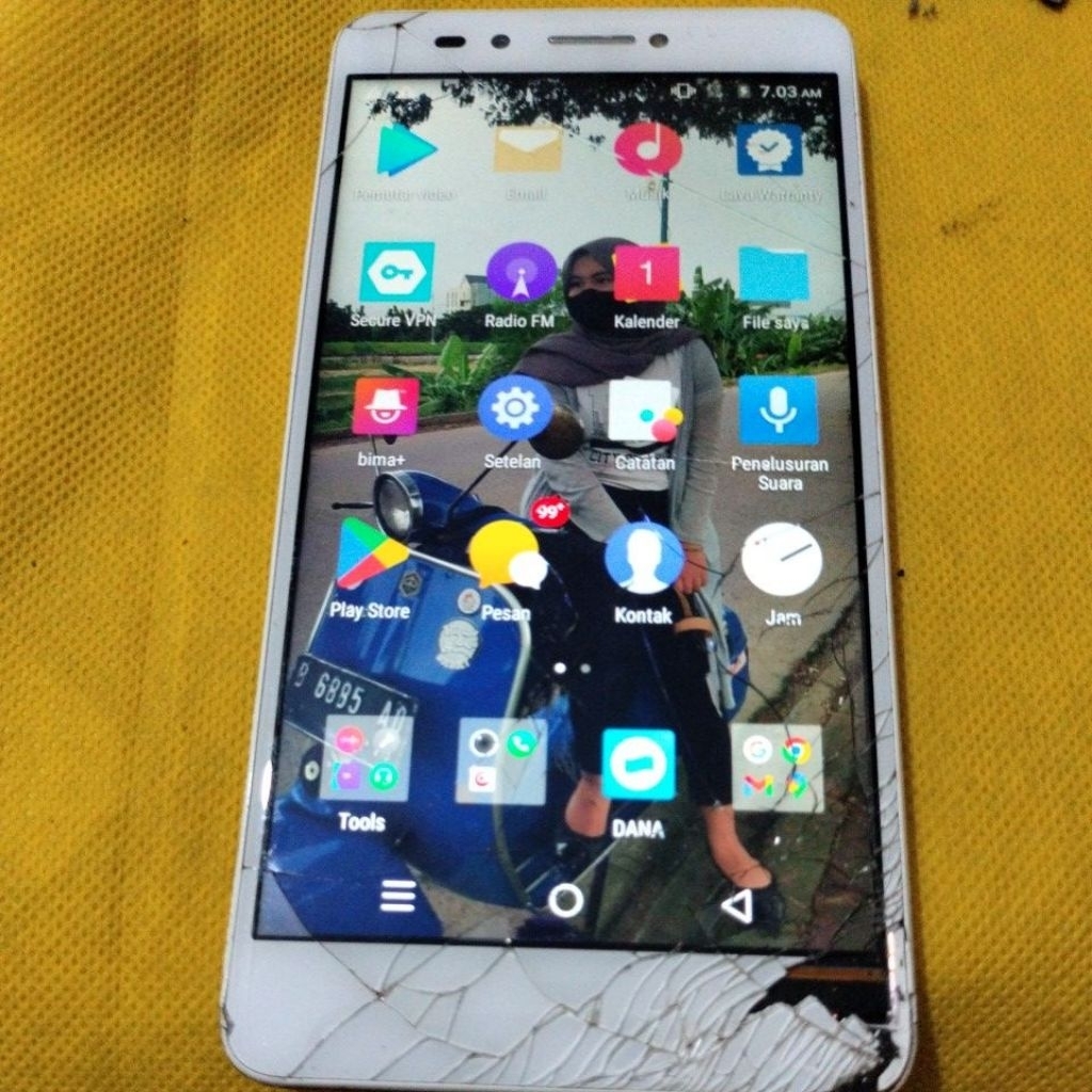 ANDROID LAVA A3 4G RUSAK LAYAR, SENTUH EROR
