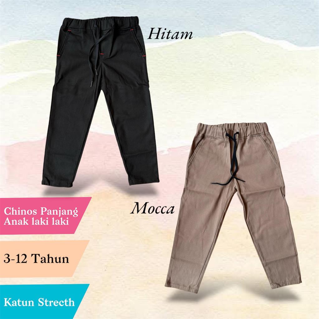 Piko celana Chino anak laki-laki / celana anak cowok / celana panjang anak laki usia 1-12 tahun