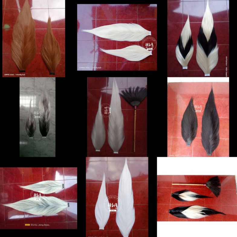 KODE P32C Rambut jaranan sintetis 1 pasang super