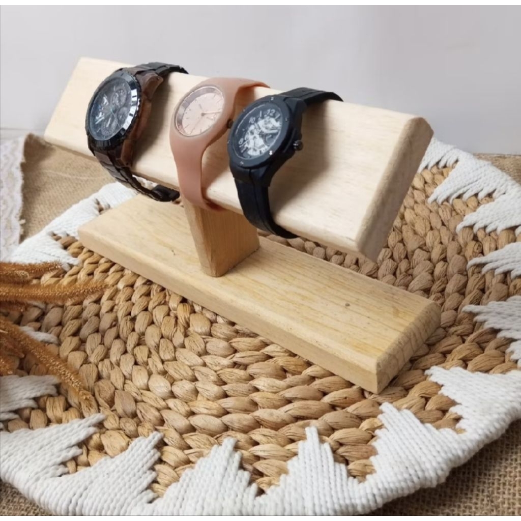 Rak Jam Tangan Rak Perhiasan Rak kayu Serbaguna Rak Gantungan Jam tangan