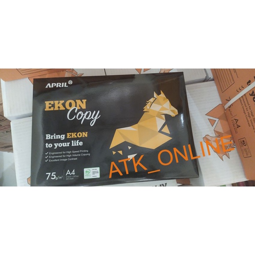 

KERTAS HVS A4 75 GSM EKON EKON A4 COPY PAPER MURAH KODE Y9U7