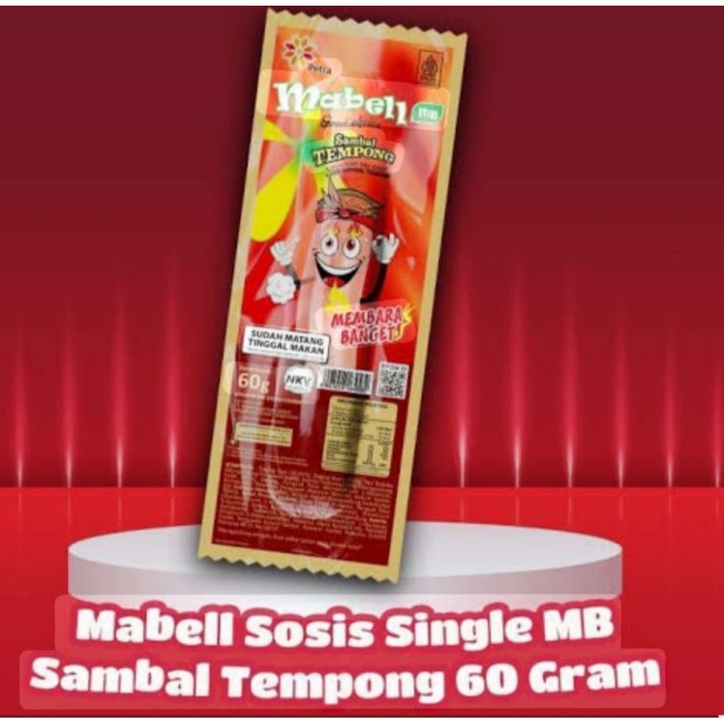 

Mabell sosis siap makan rasa *sambal tempong*