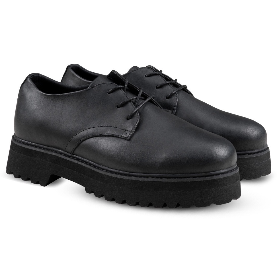 KODE X28S Moss Derby Black  Nappa Milano  Sepatu Unisex
