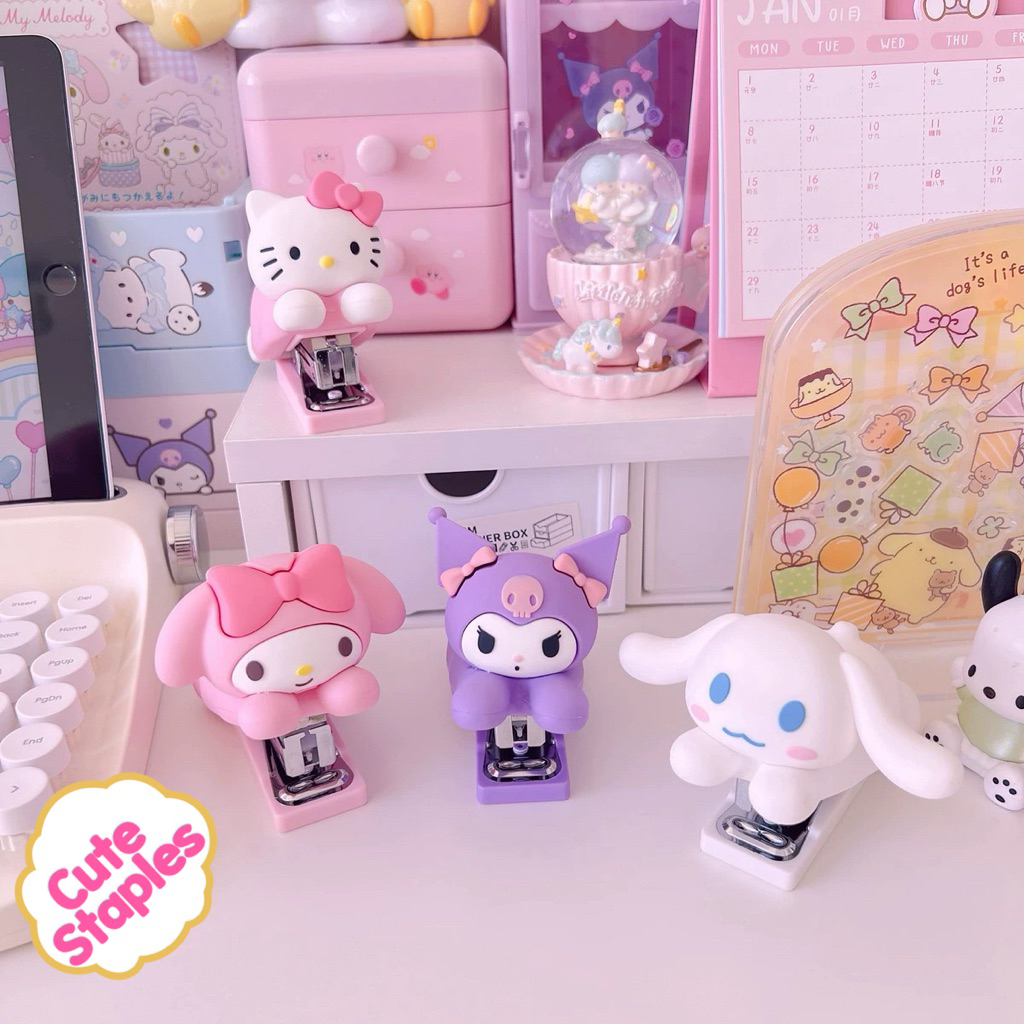 

CKS15 Staples 3D Sanrio BSize Hekter Cute Melody Kuromi Cinnamoroll Hello Kitty