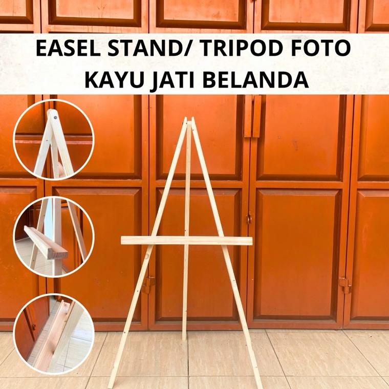 

KODE Q62K Easel Standing Kayu Jati Belanda Tinggi 12 CM Stand foto Stand Kanvas Stand Akrlik