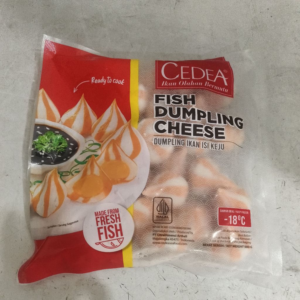 

Fish Dumpling Cheese / Dumpling Ikan Isi Keju Cedea 500gr