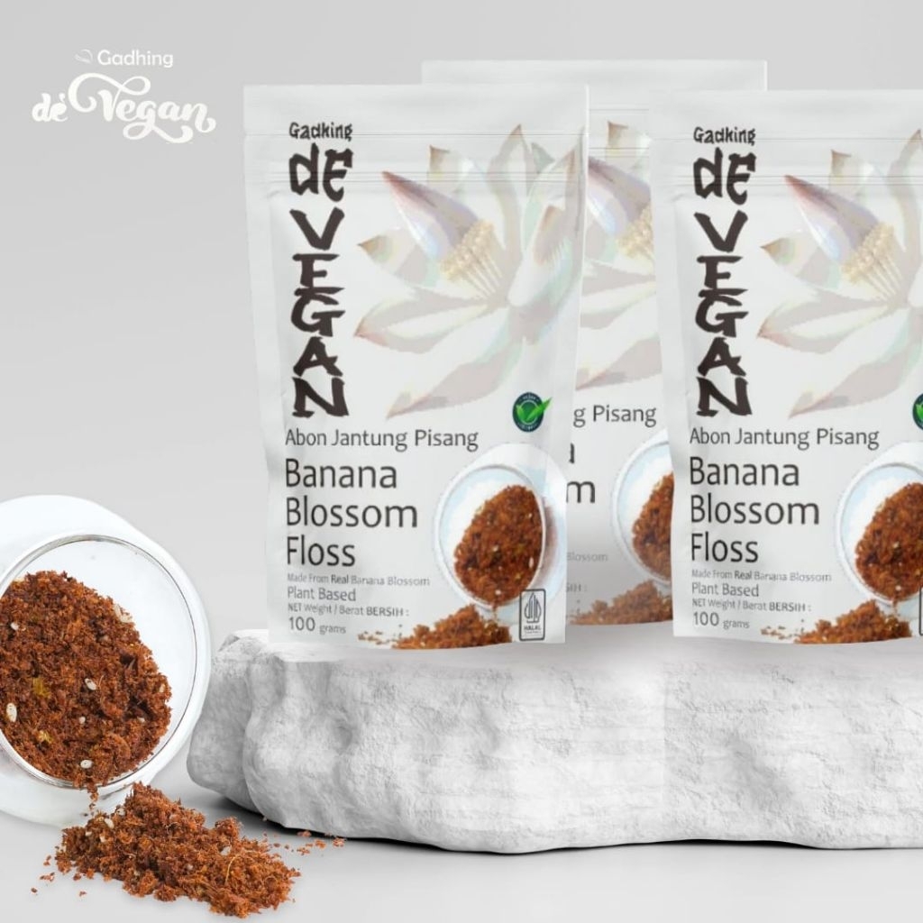

De Vegan Floss Abon Vegetarian Banana Blossoms Abon Jantung Pisang