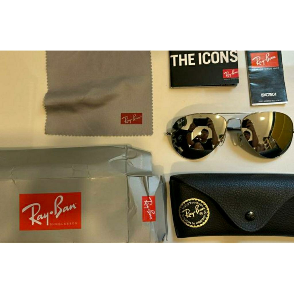 Kacamata RAYBAN aviator ORIGINAL made in Italy