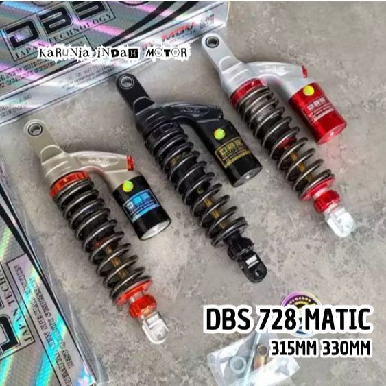 Shock Tabung Matic DBS GP 728 Premium Double Click Shockbreaker 310 mm 330 mm Beat Mio Vario Scoopy