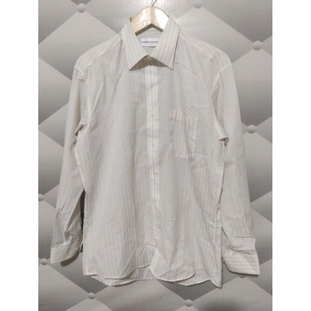 Pierre Balmain Long Sleeve Cream Shirt