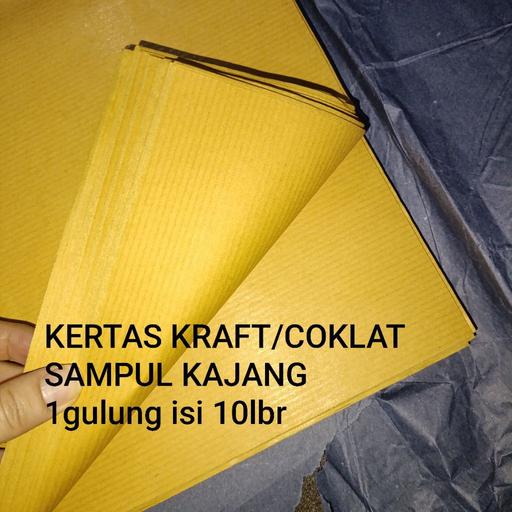 

kertas kraft coklat sampul kajang 90x120cm