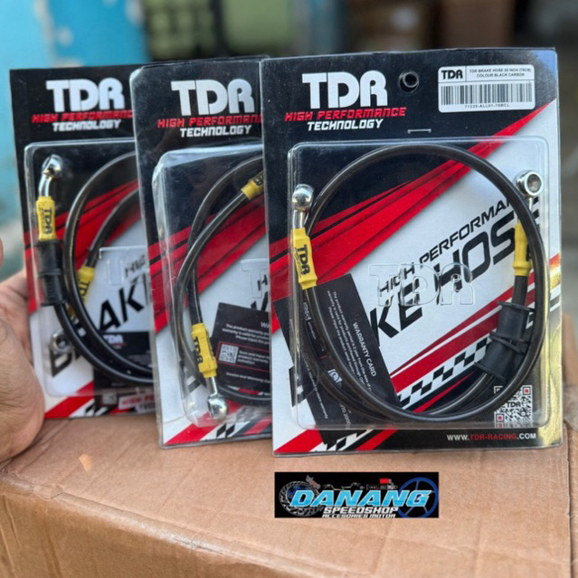 Tuppestuff - Selang Rem Depan TDR Carbon 60cm 75cm 90cm Original 100% Matic Sports Bebek CB GL