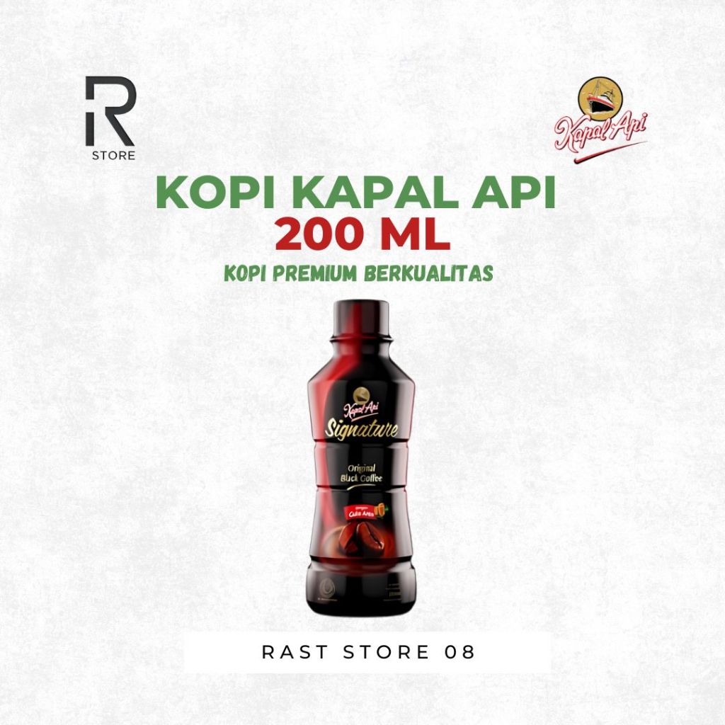 

Kopi Kapal Api Signature Botol 200ml | Kopi Instan Siap Minum Tersedia Berbagai Varian Rasa
