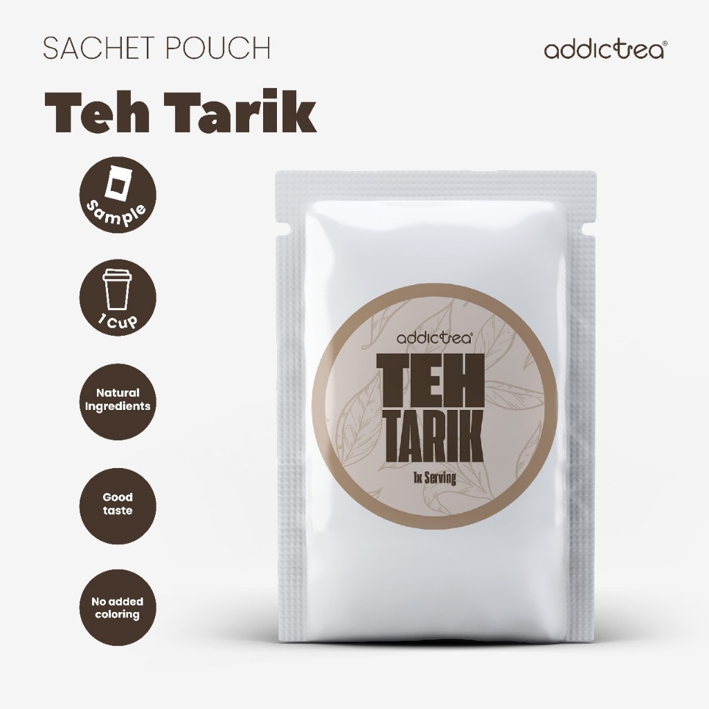 

Addictea Teh Tarik Kemasan Sample untuk 1x Serving