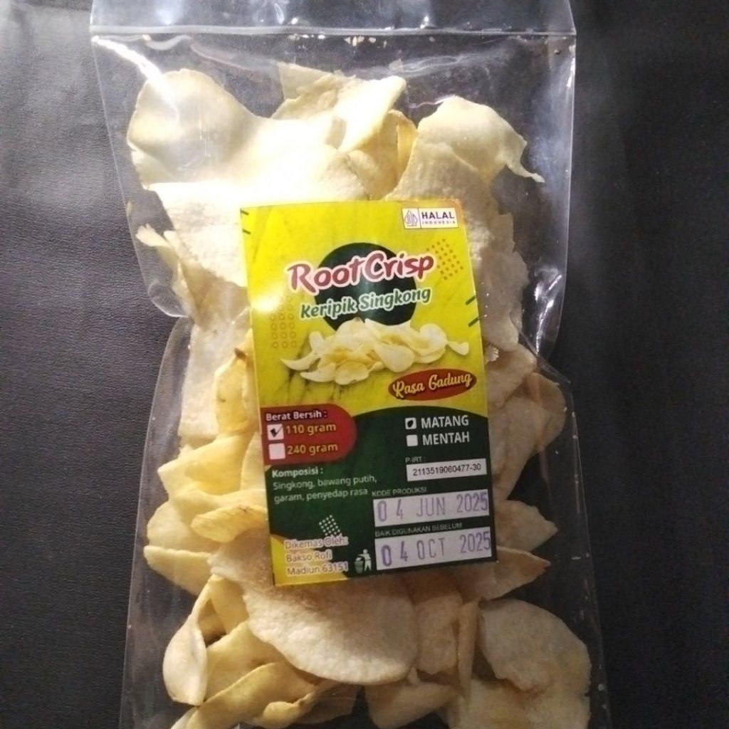 

kripik kripik singkong Singkong Rasa gadung