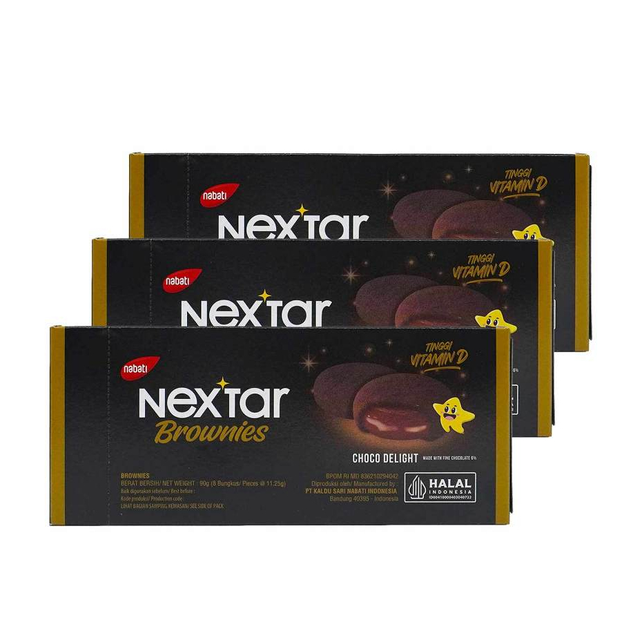 

3pcs Nextar Choco Brownies 80Gr