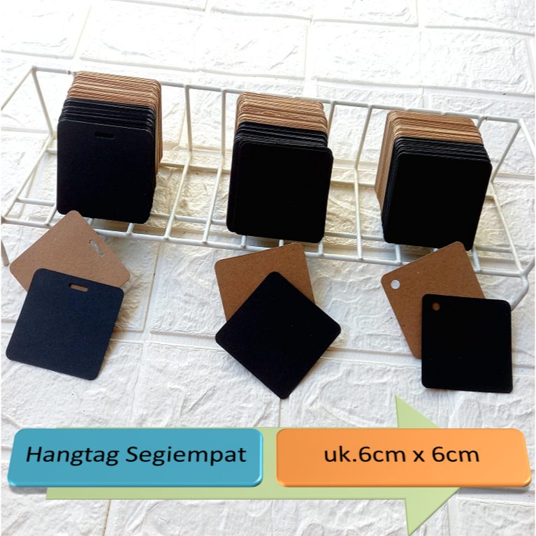 

(50Pcs) Hangtag Polos Label Hang Tag Kartu Ucapan Aesthetic Thank You Card