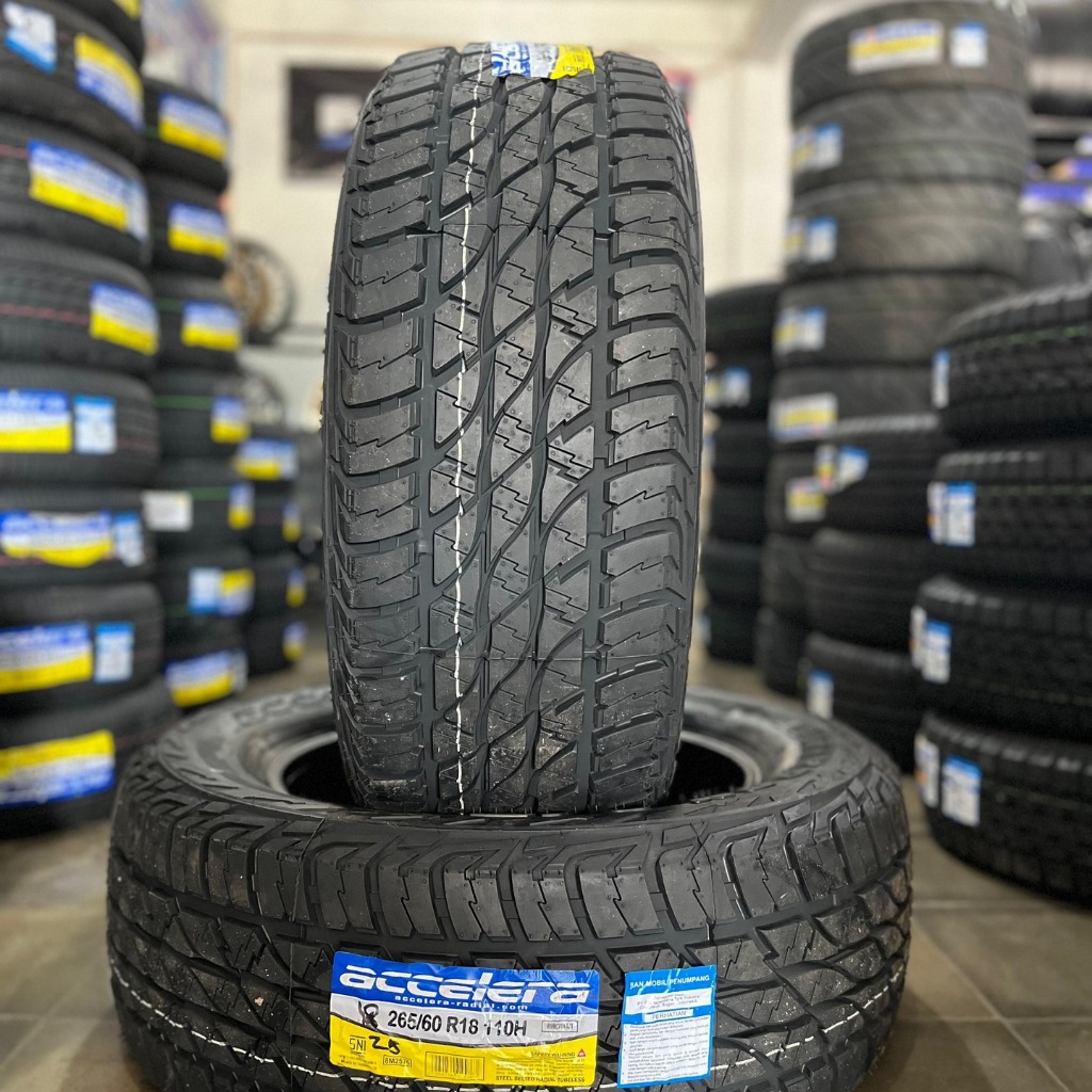 BAN MOBIL STANDARD PAJERO FORTUNER MEREK ACCELERA OMIKRON AT 265 60 RING 18 DI MEDAN