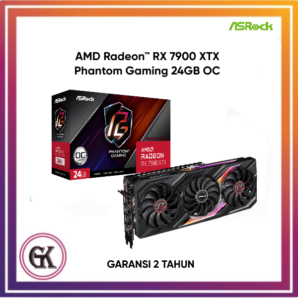 Vga Asrock AMD Radeon RX 7900 XTX Phantom Gaming 24GB - RX7900XTX
