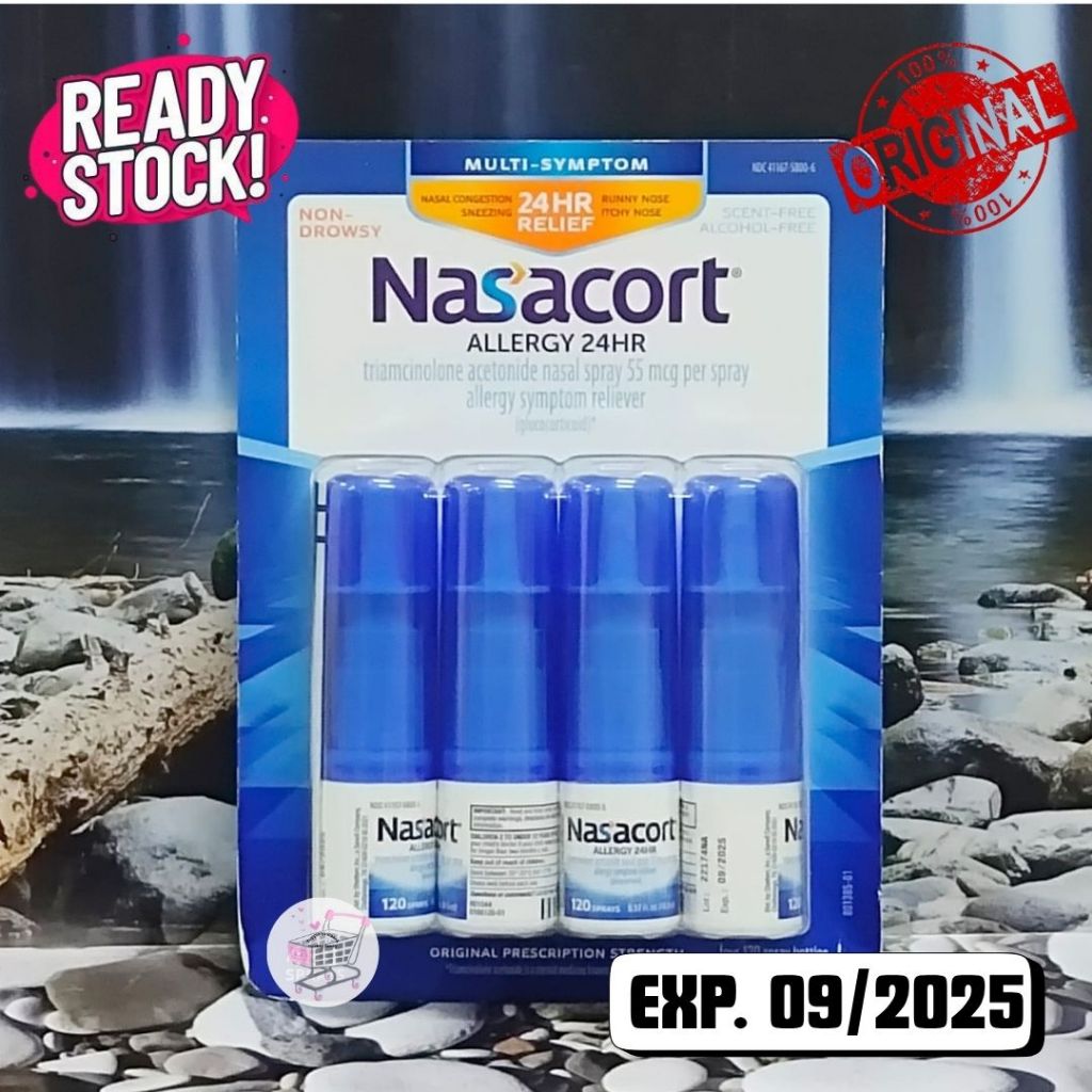 (100% ORIGINAL) NASACORT - Semprotan Hidung Tersumbat (pack isi 4 pcs)