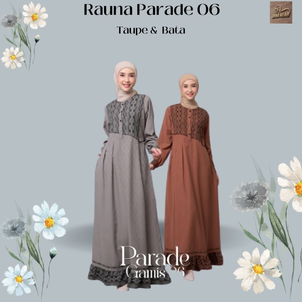 Rauna Parade 06 / Gamis rauna terbaru / Gamis dewasa