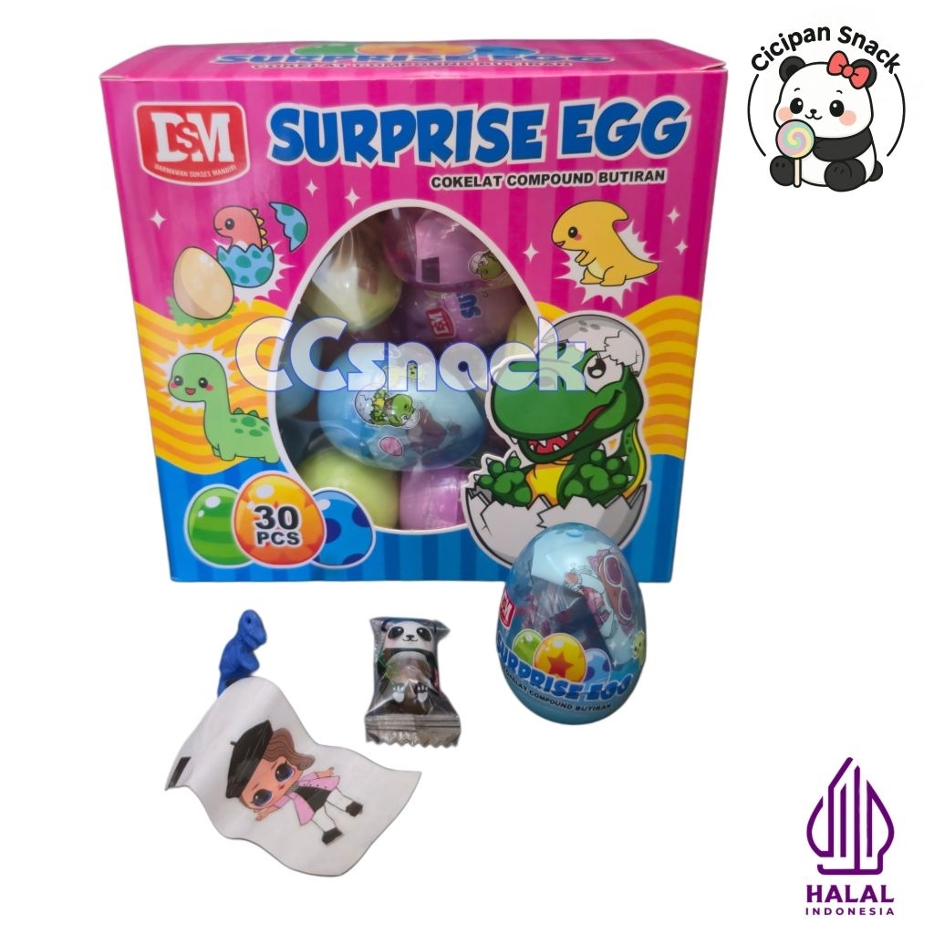 

DSM SURPRISE EGG COKELAT BOX ISI 30