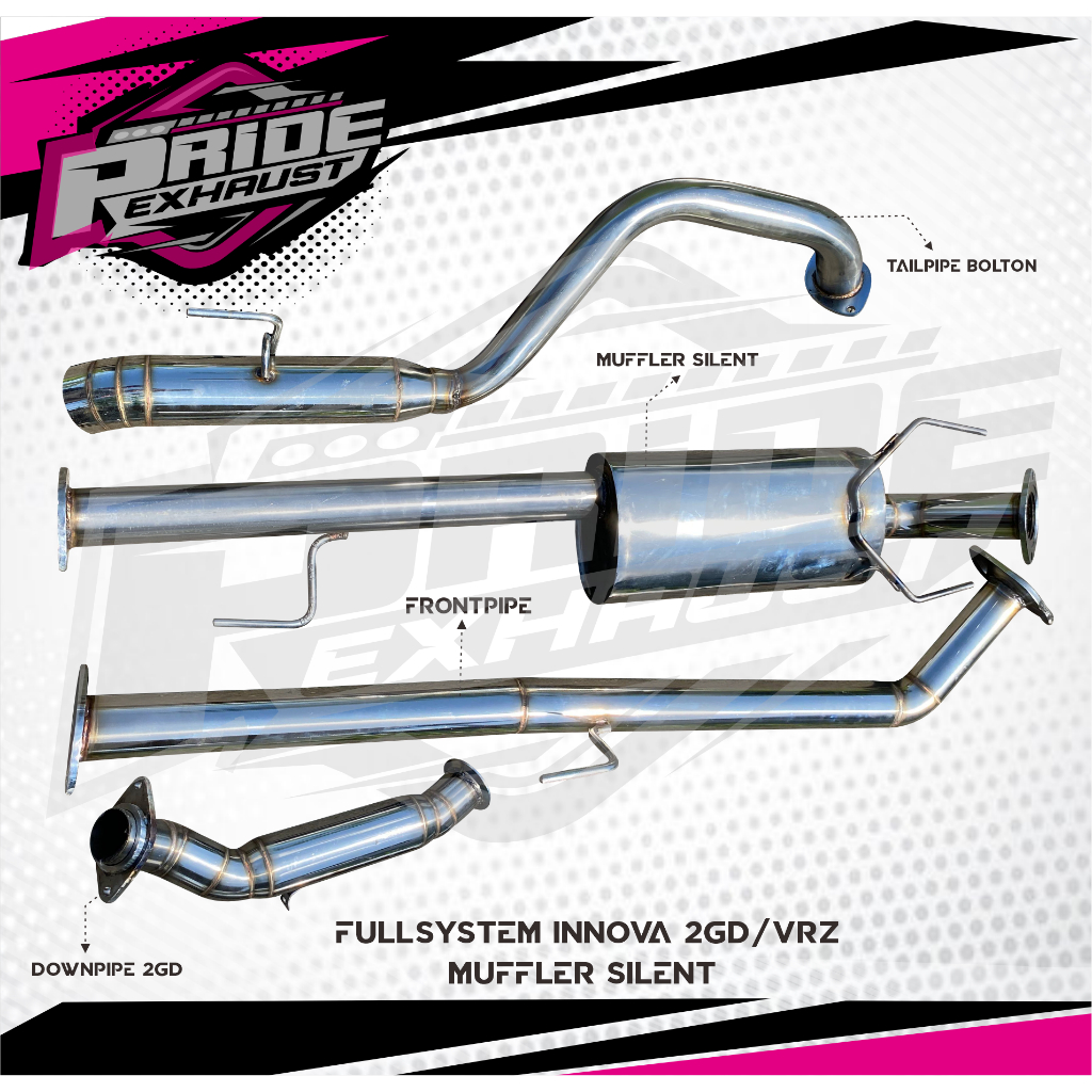 KNALPOT FULLSYSTEM MUFFLER SILENT INNOVA 2GD/VRZ POWERBOOM