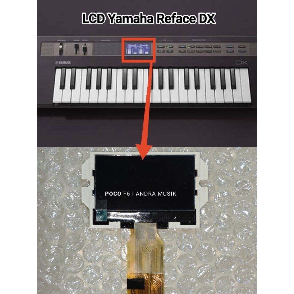 Layar Lcd Display Keyboard Yamaha Reface DX Original