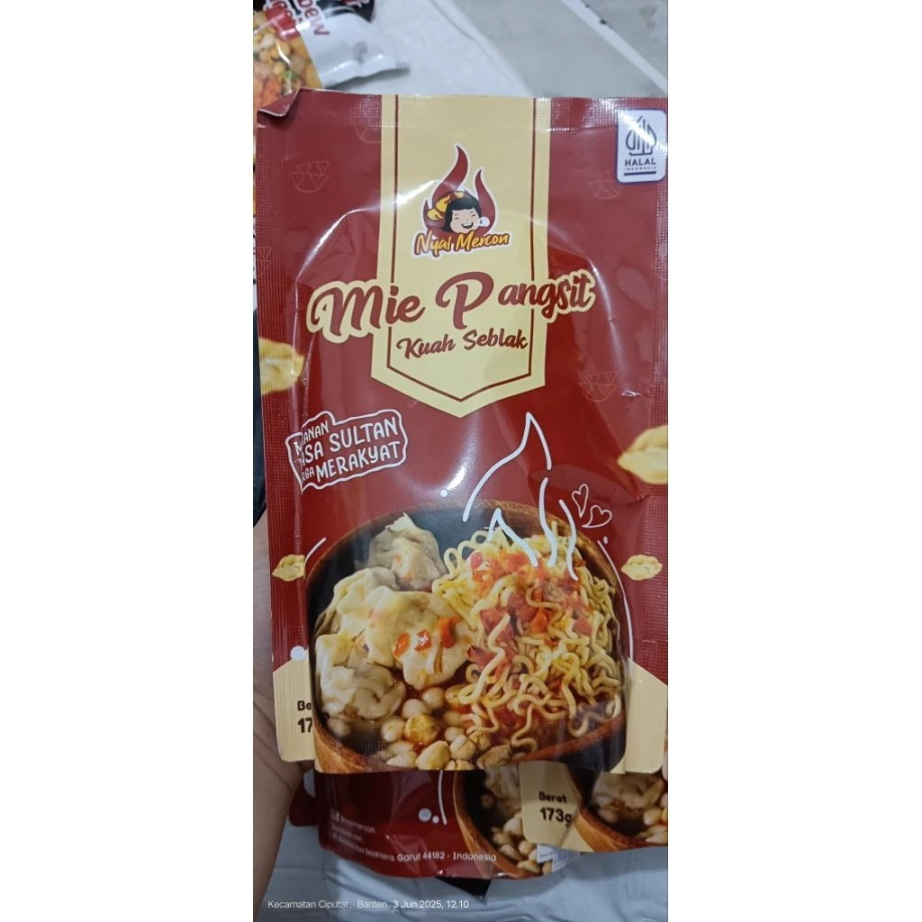 

Mie Pangsit Kuah Seblak Nyai Mercon/ NEW PRODUK