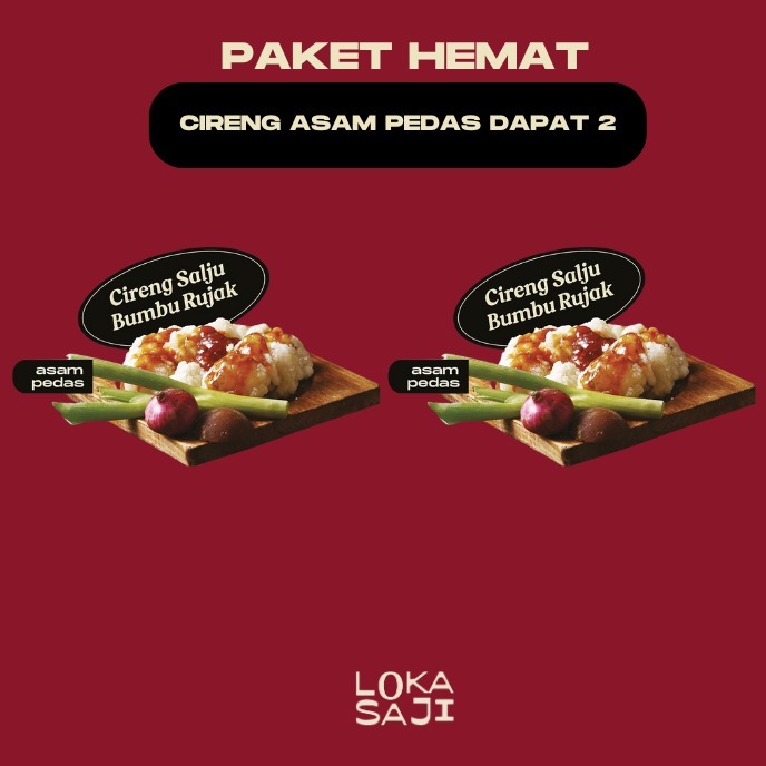 

LOKASAJI - Paket Hemat Cireng Mini Asam Pedas Dapat 2